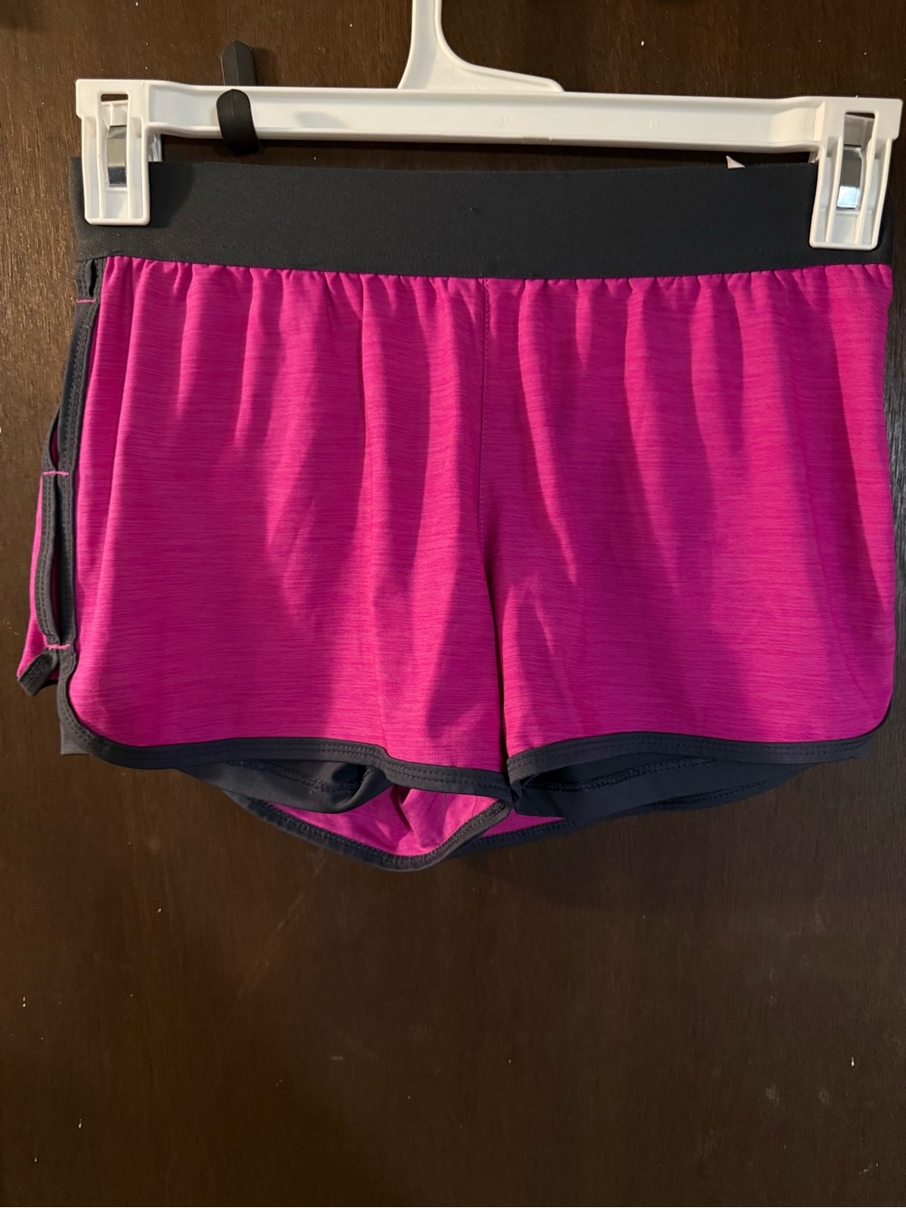 Layer 8 Women’s Hot Pink Athletic Shorts with Black Trim